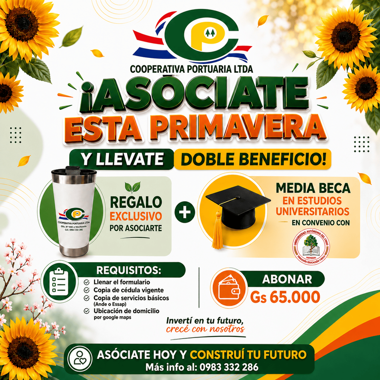 ASOCIATE PARA ESTA PRIMAVERA